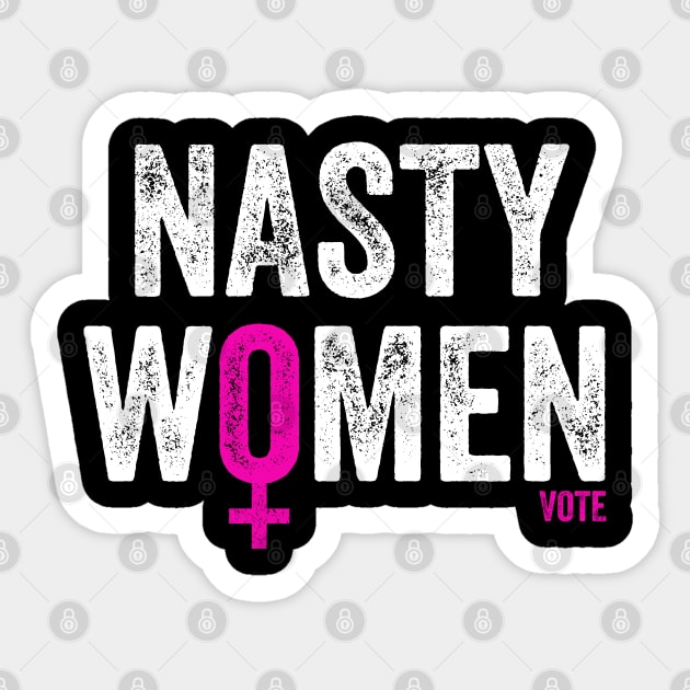 nasty women vote Sticker by BaderAbuAlsoud